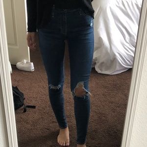 AG FARRAH HIGH RISE SKINNY ANKLE JEANS